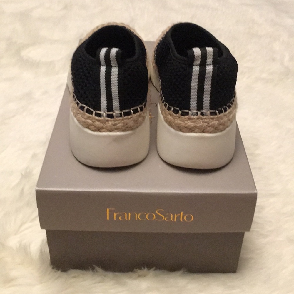 NIB Franco Sarto Pascha Black Mesh Slip On Black - Picture 5 of 7